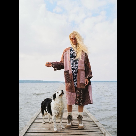 💥 4/25 HOST PICK 🥳🎉 NEW Zara Embroidered Patchwork Kimono - Picture 3 of 9